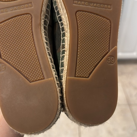 Marc Jacobs Multicolor Camouflage Print Fabric And Leather Patchwork Espadrille - Picture 8 of 8